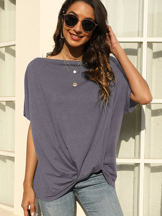 One Shoulder Short Sleeve T-Shirt